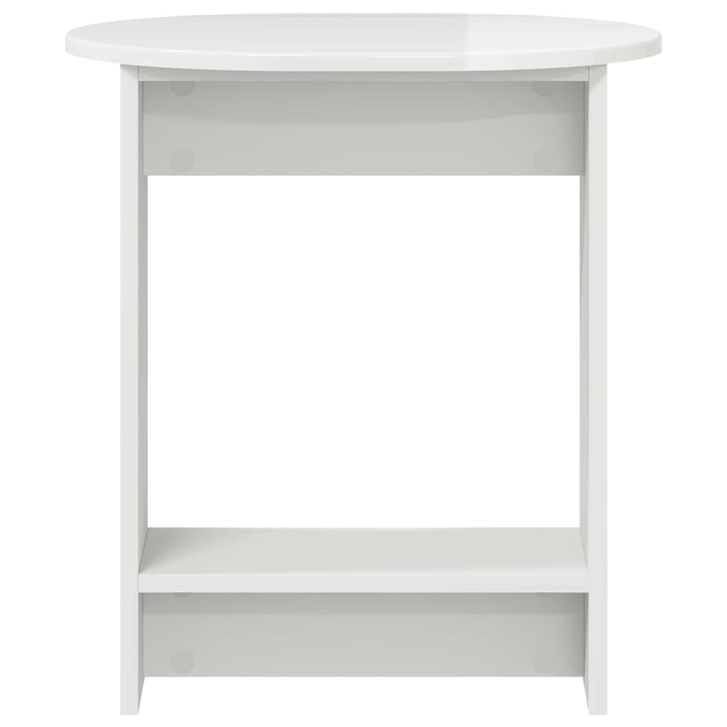 vidaXL Stolik boczny Biały wysoki połysk 50 x 39,5 x 55 cm