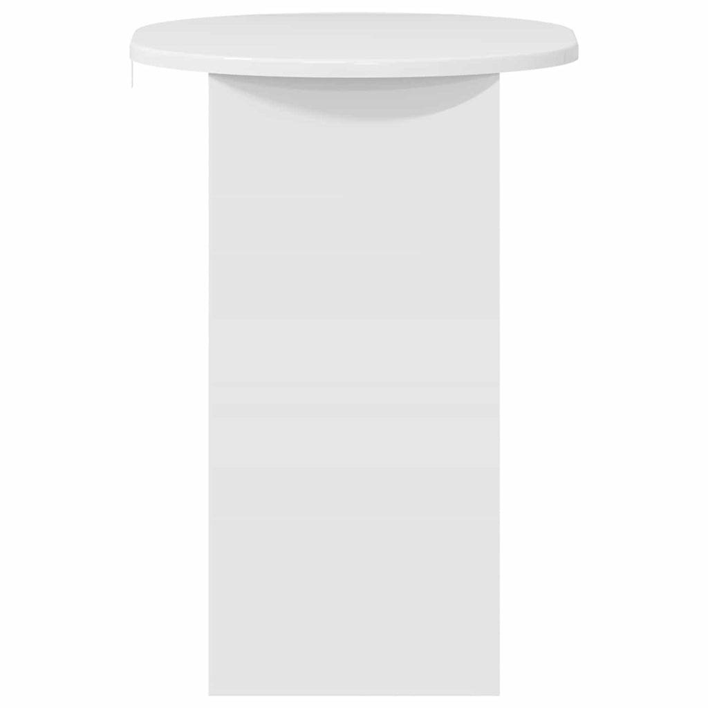 vidaXL Stolik boczny Biały wysoki połysk 50 x 39,5 x 55 cm