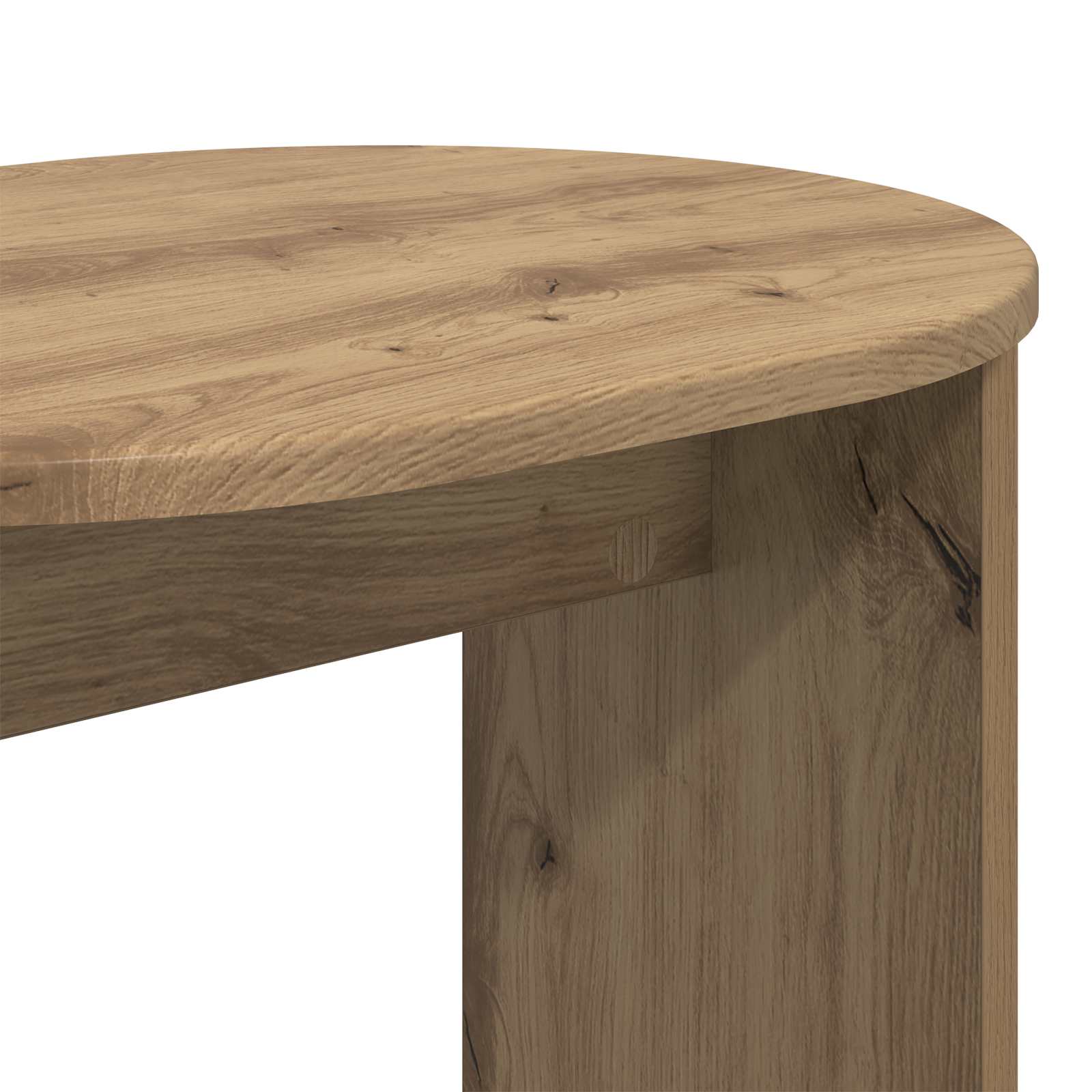 vidaXL Stolik boczny Dąb artisan 50 x 39,5 x 55 cm Drewno inżynieryjne