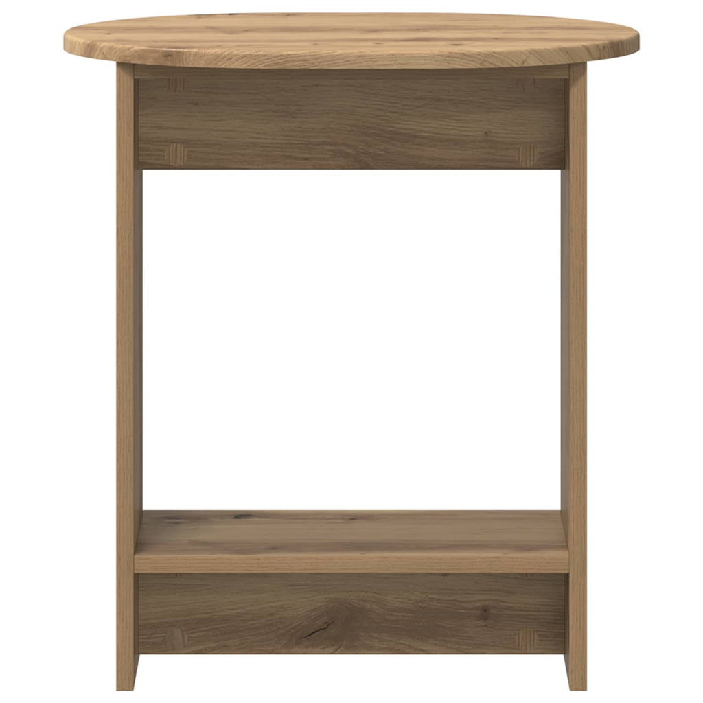 vidaXL Stolik boczny Dąb artisan 50 x 39,5 x 55 cm Drewno inżynieryjne
