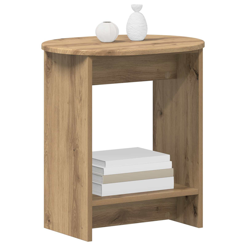 vidaXL Stolik boczny Dąb artisan 50 x 39,5 x 55 cm Drewno inżynieryjne