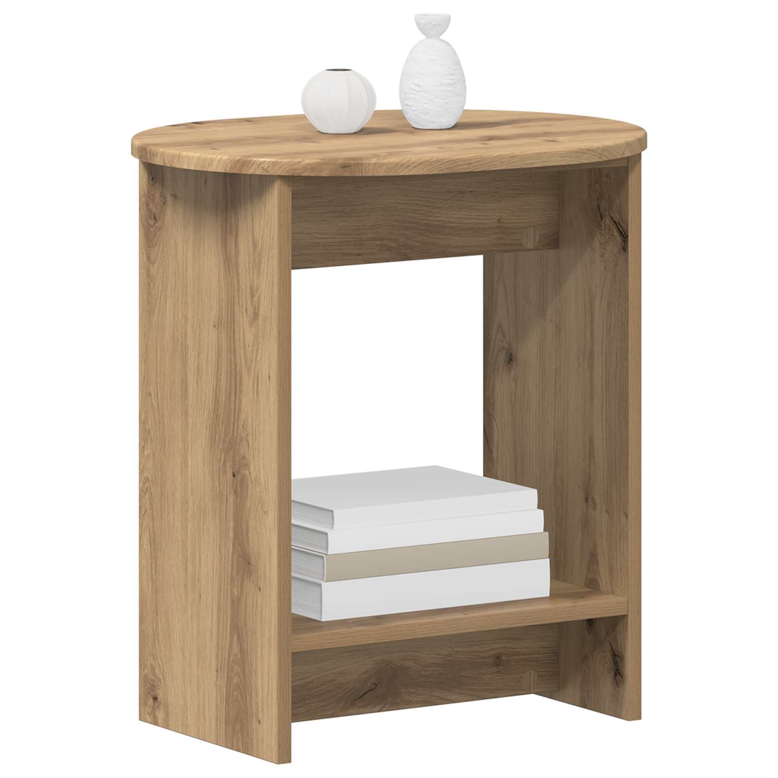 vidaXL Stolik boczny Dąb artisan 50 x 39,5 x 55 cm Drewno inżynieryjne