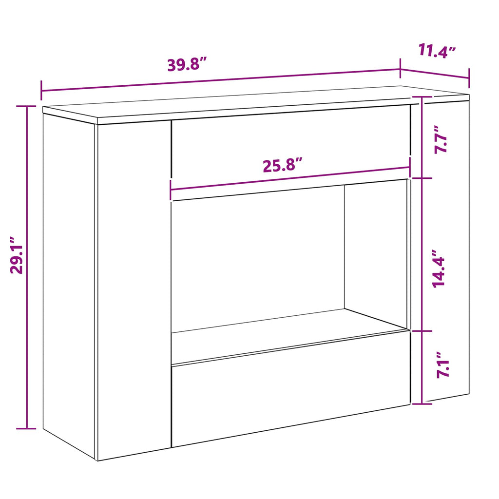 vidaXL 101 x 29 x 74 cm