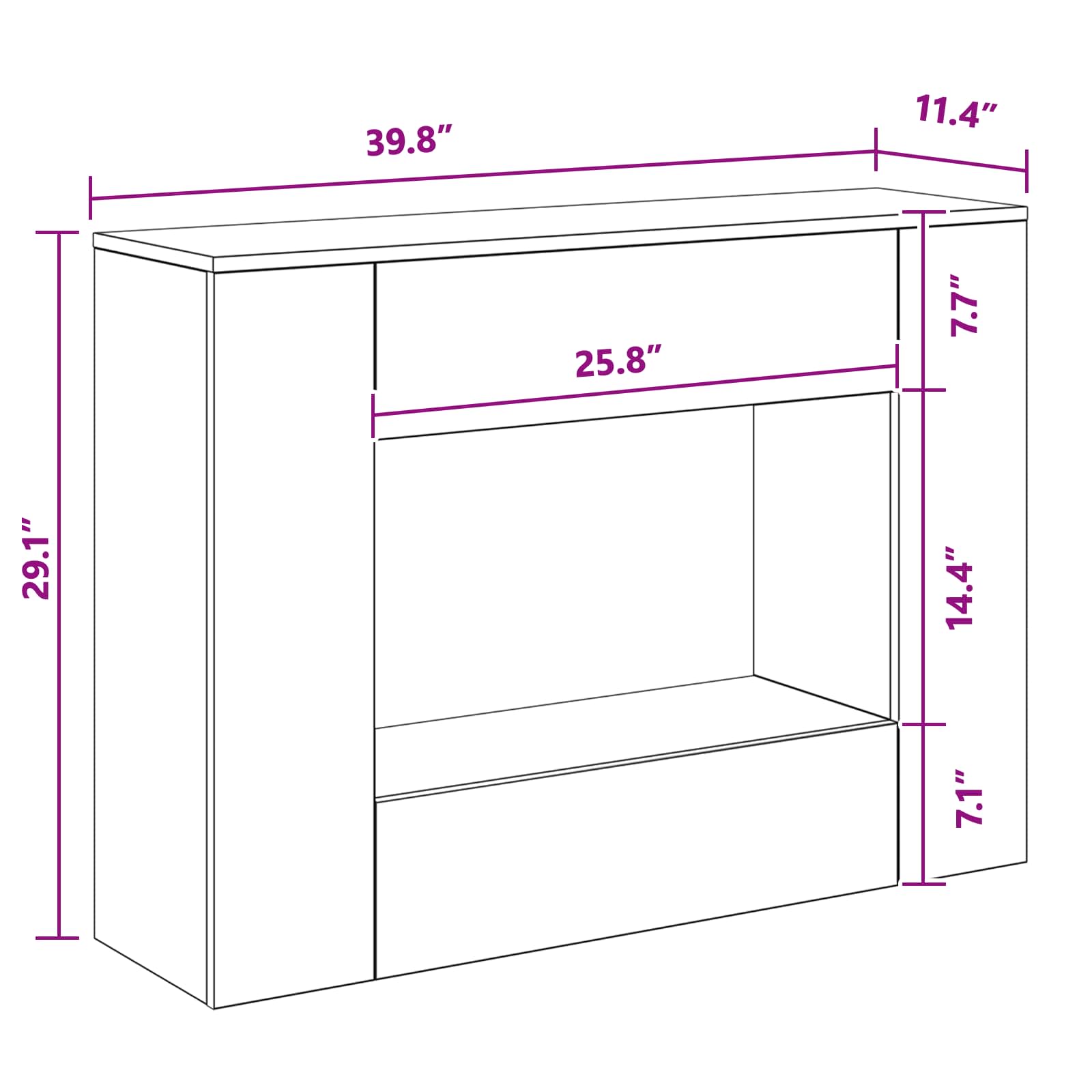 vidaXL 101 x 29 x 74 cm