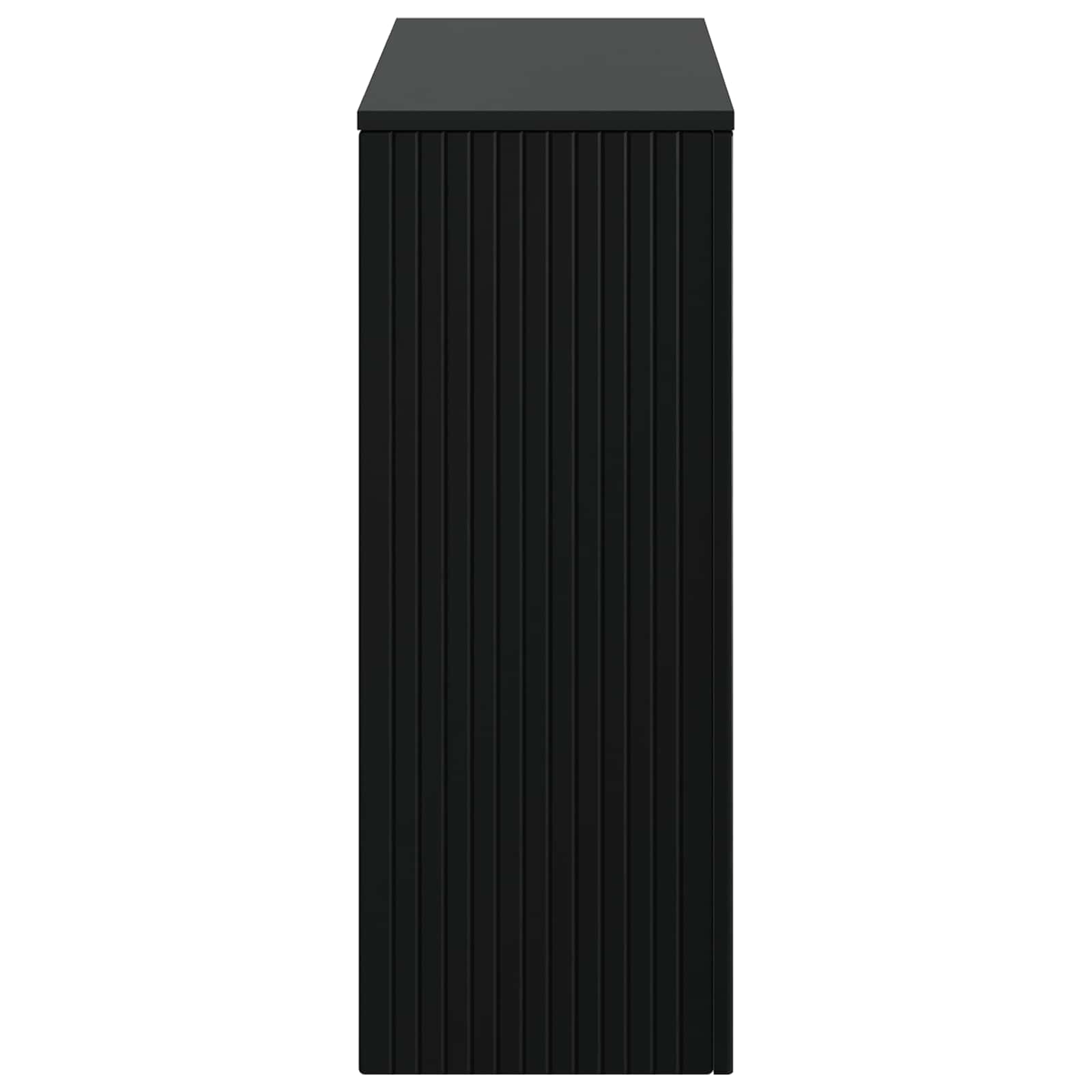 vidaXL Konsola Paski Czarny 101 x 29 x 74 cm Drewno inżynieryjne