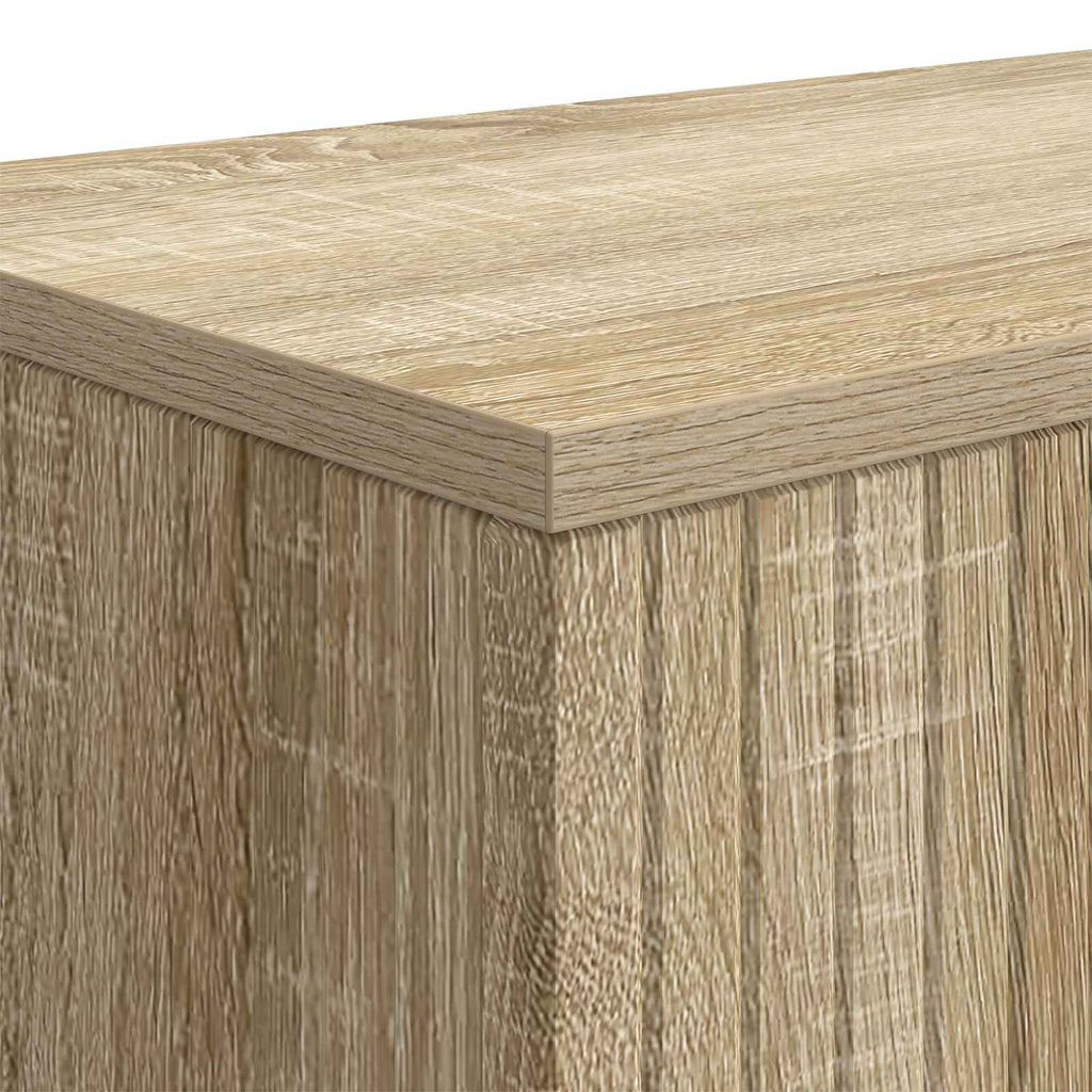 vidaXL Konsola Paski Dąb Sonoma 101 x 29 x 74 cm Drewno inżynieryjne