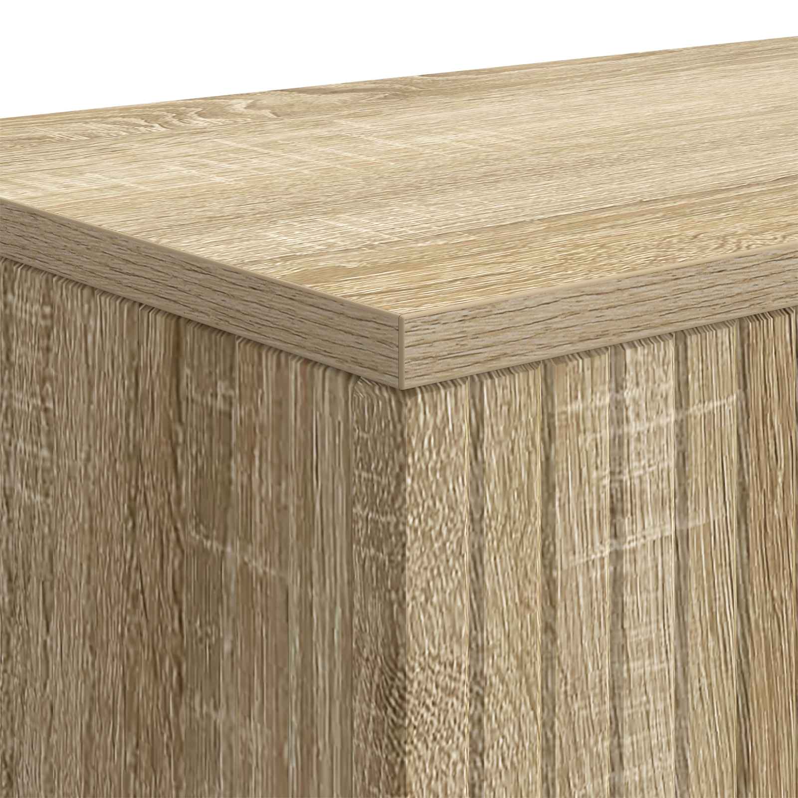 vidaXL Konsola Paski Dąb Sonoma 101 x 29 x 74 cm Drewno inżynieryjne
