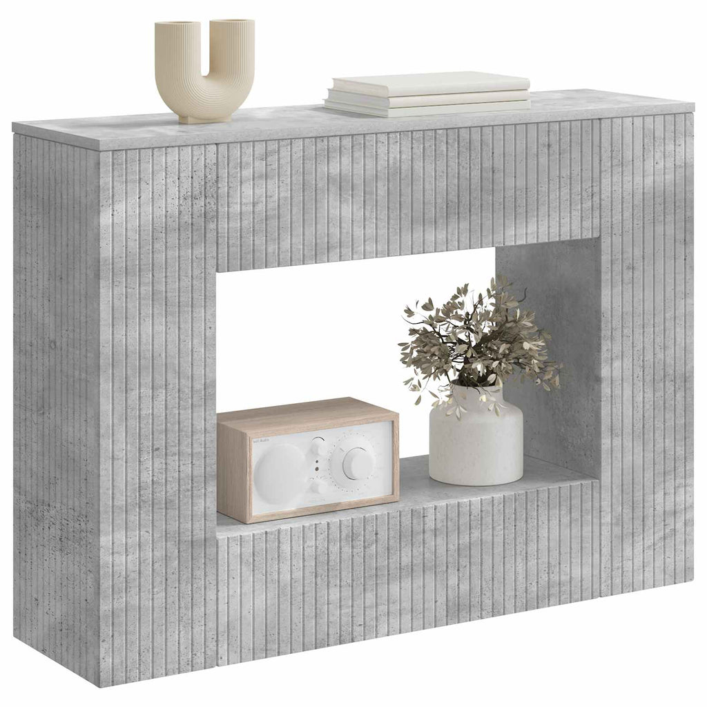 vidaXL Konsola Betonowy Szary 101 x 29 x 74 cm Drewno inżynieryjne