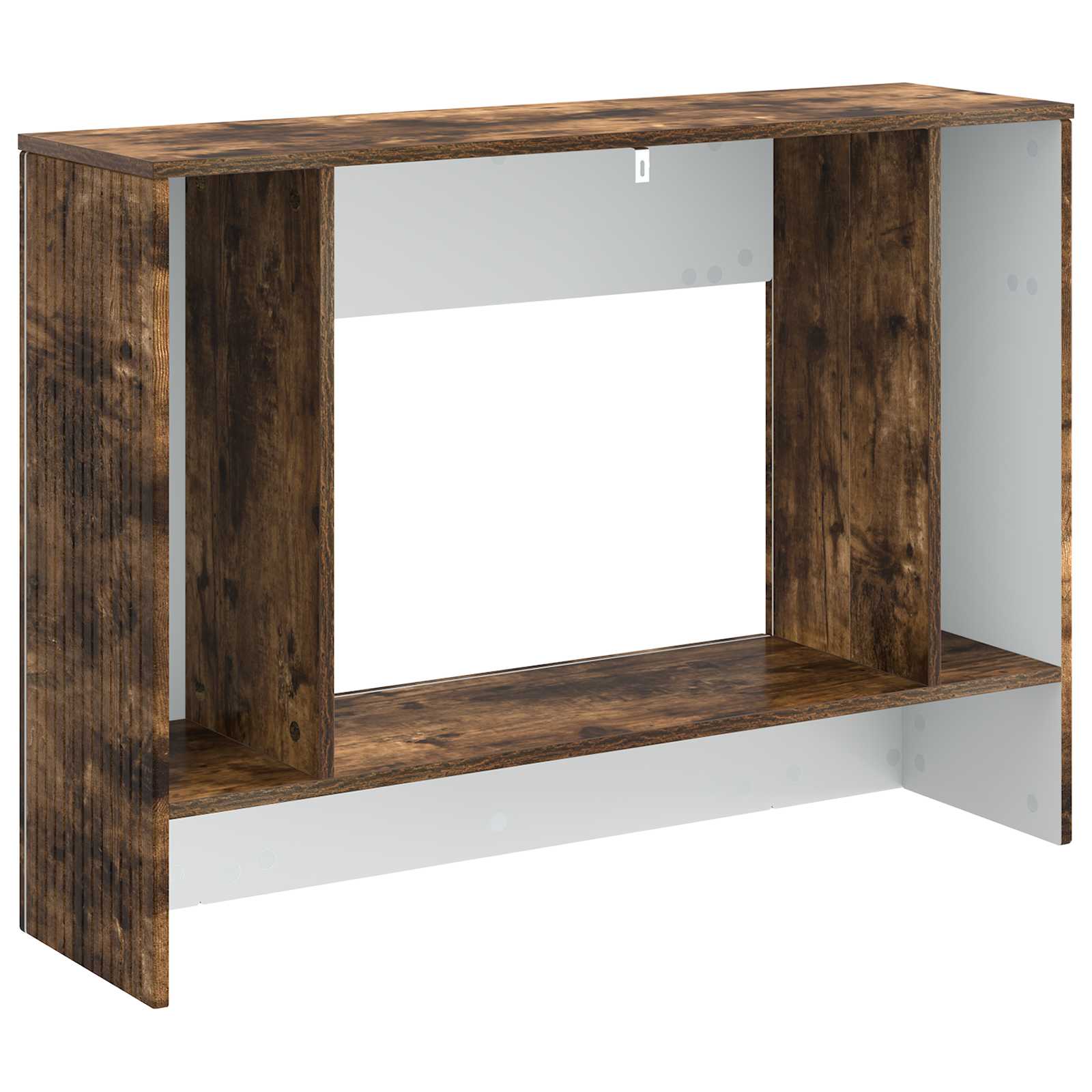 vidaXL Konsola Paski Dąb Wędzony 101 x 29 x 74 cm Drewno inżynieryjne