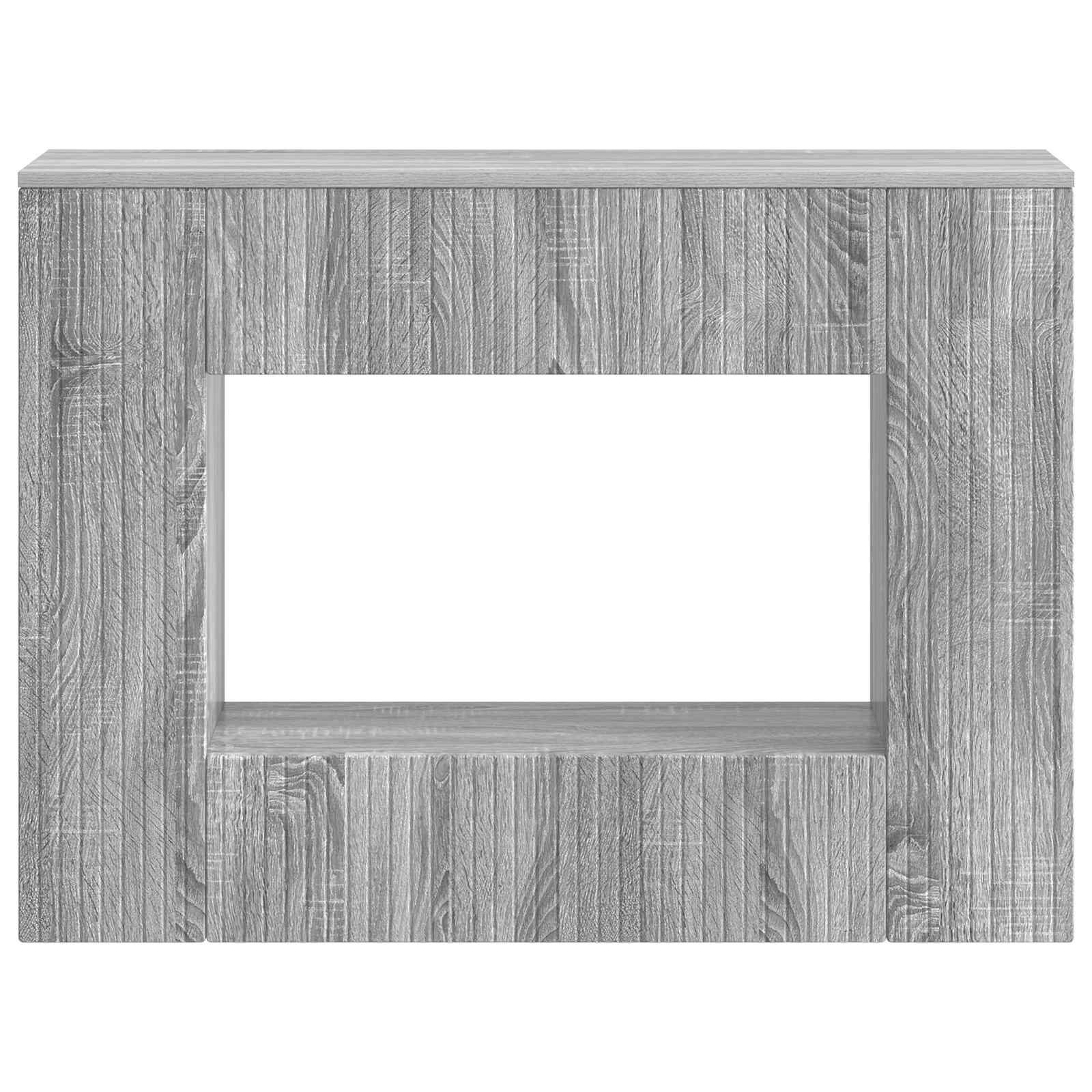 vidaXL Konsola Paski Szary Sonoma 101 x 29 x 74 cm Drewno inżynieryjne