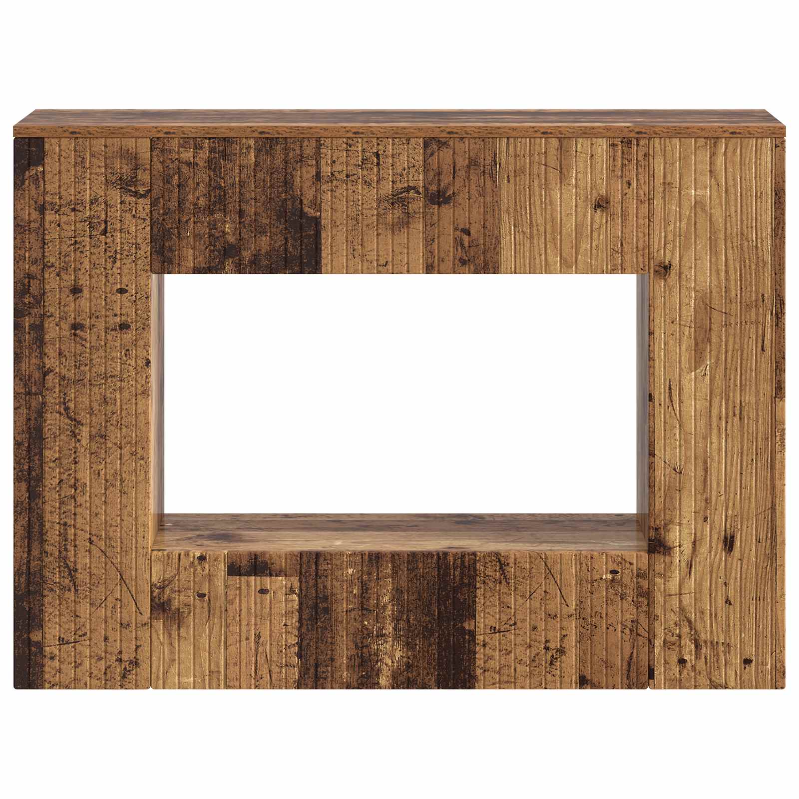 vidaXL Konsola Paski Stare drewno 101 x 29 x 74 cm Drewno inżynieryjne