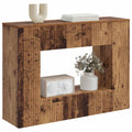 vidaXL Konsola Paski Stare drewno 101 x 29 x 74 cm Drewno inżynieryjne