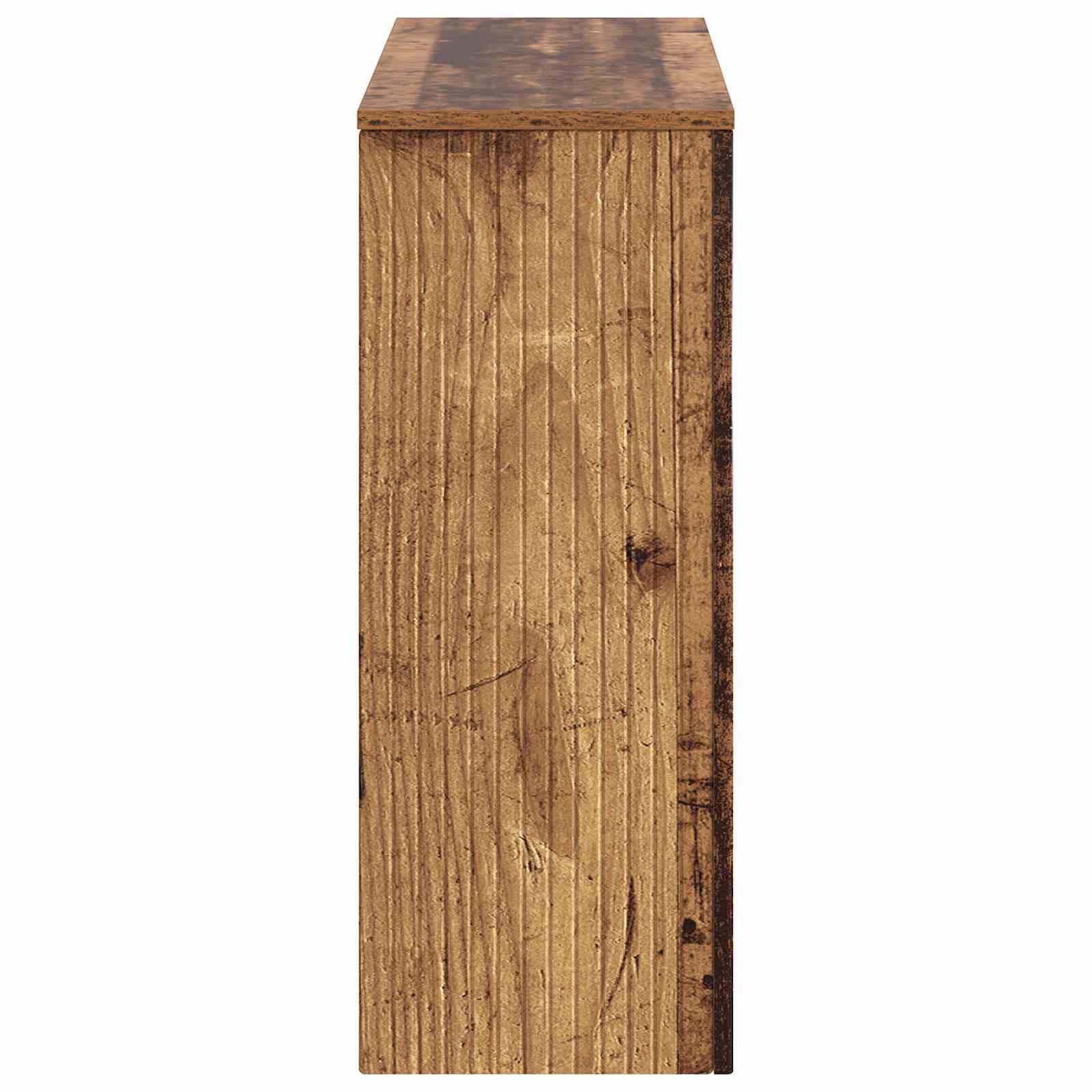 vidaXL Konsola Paski Stare drewno 101 x 29 x 74 cm Drewno inżynieryjne