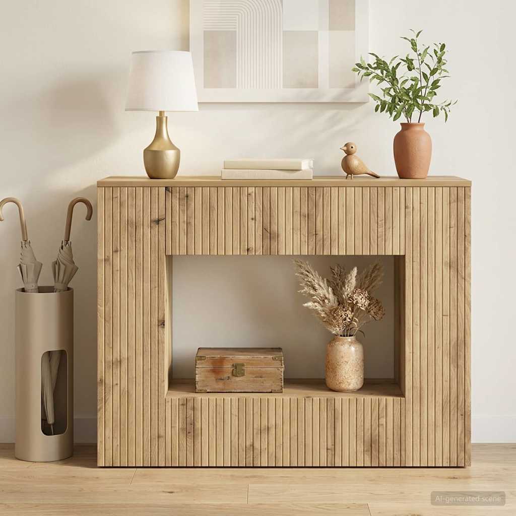 vidaXL Konsola Dąb Rzemieślniczy 101 x 29 x 74 cm Drewno inżynieryjne
