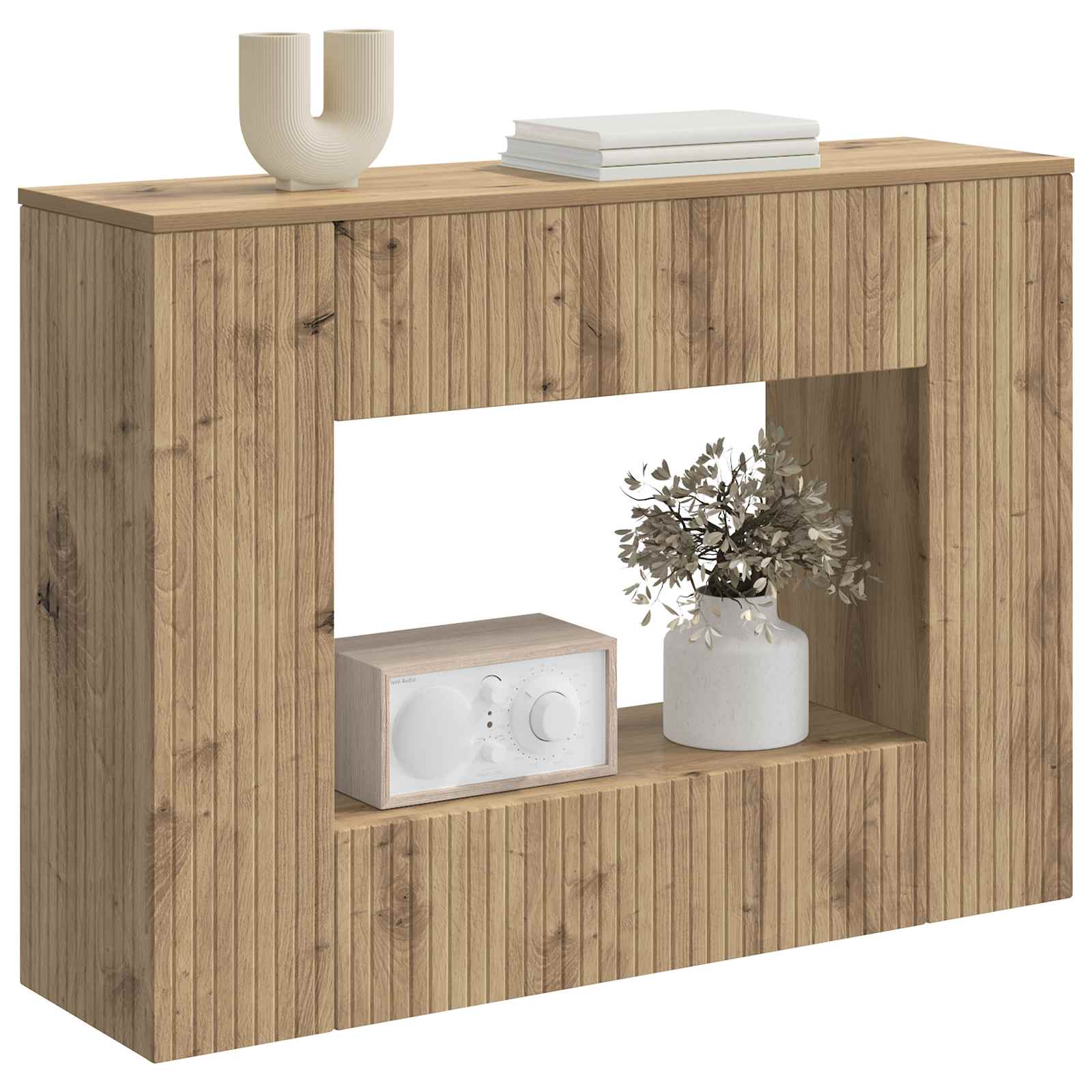 vidaXL Konsola Dąb Rzemieślniczy 101 x 29 x 74 cm Drewno inżynieryjne