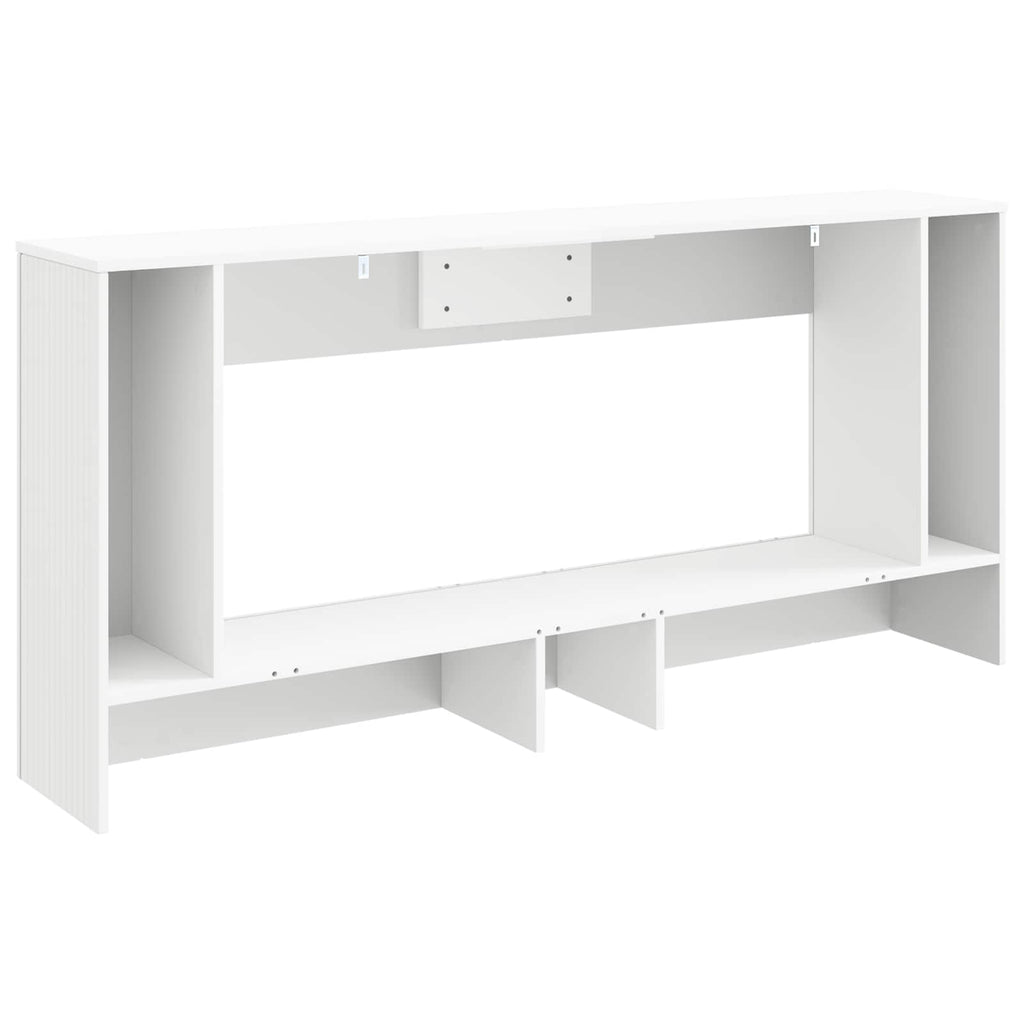 vidaXL Konsola Paski Biały 155 x 29 x 74 cm Drewno inżynieryjne