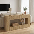 vidaXL Konsola Paski Dąb Sonoma 155 x 29 x 74 cm Drewno inżynieryjne