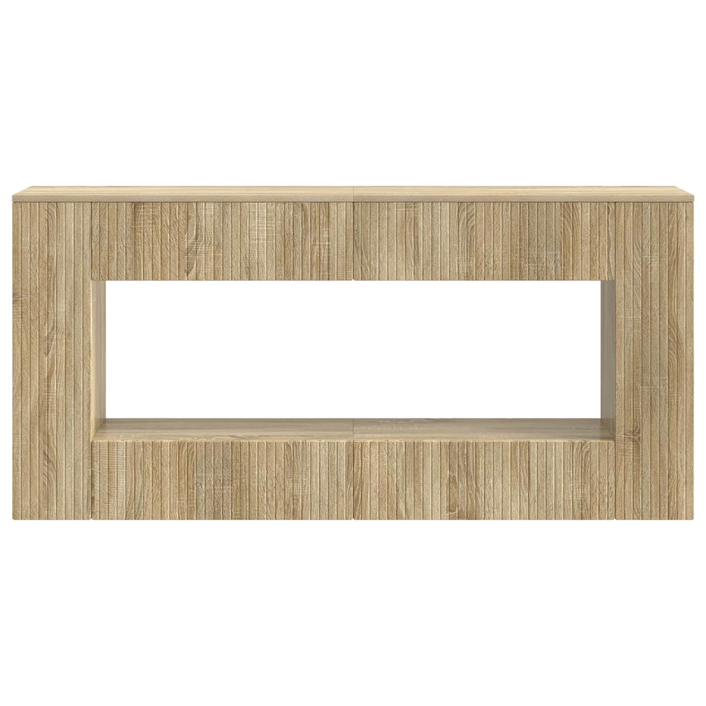 vidaXL Konsola Paski Dąb Sonoma 155 x 29 x 74 cm Drewno inżynieryjne