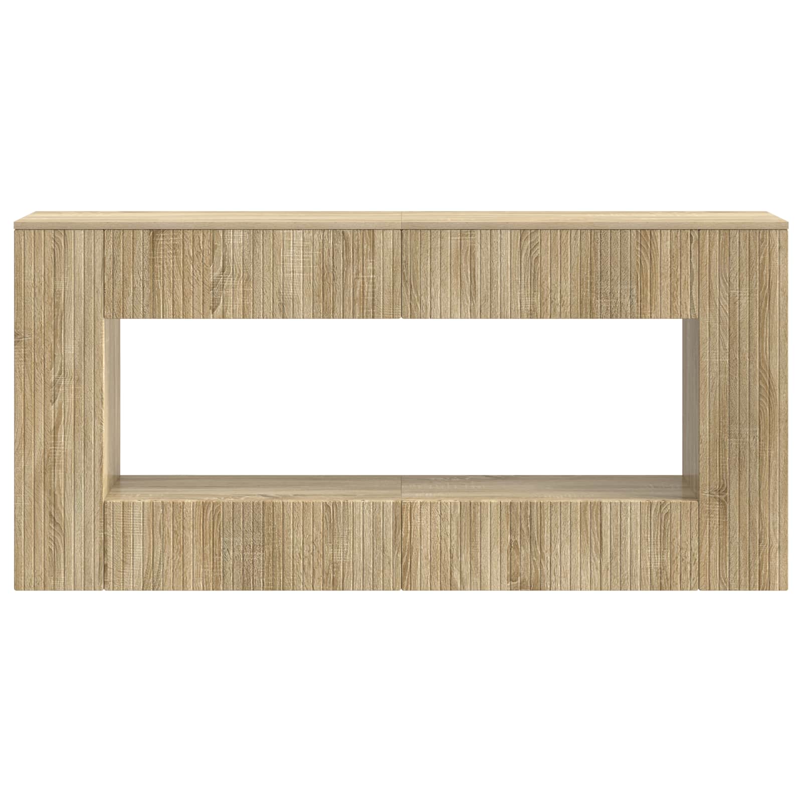 vidaXL Konsola Paski Dąb Sonoma 155 x 29 x 74 cm Drewno inżynieryjne