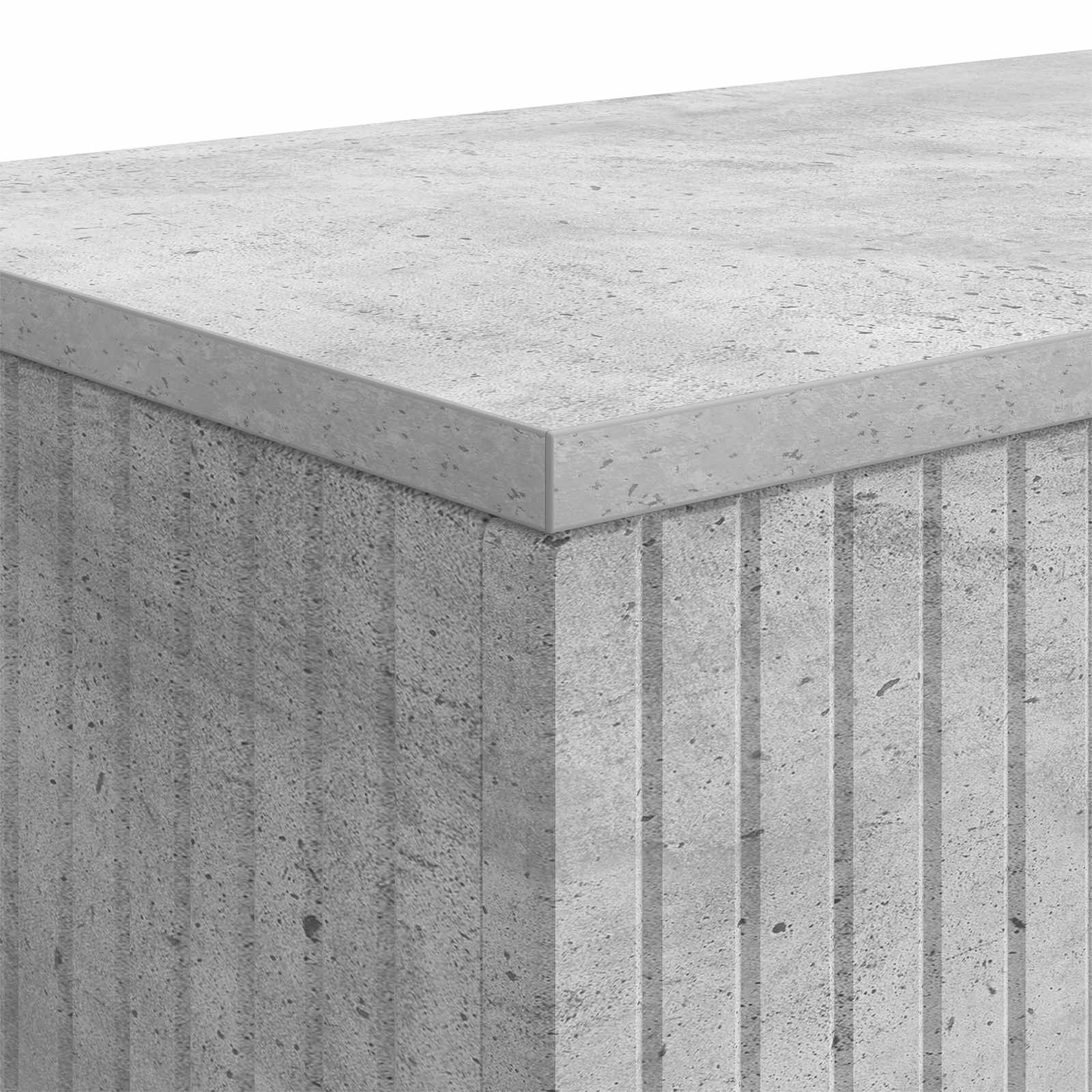 vidaXL Konsola Betonowy Szary 155 x 29 x 74 cm Drewno inżynieryjne
