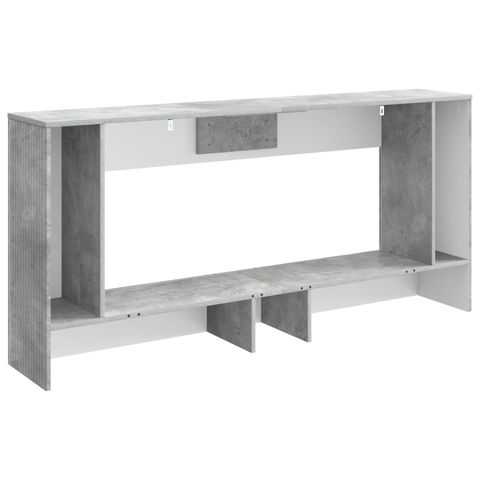 vidaXL Konsola Betonowy Szary 155 x 29 x 74 cm Drewno inżynieryjne