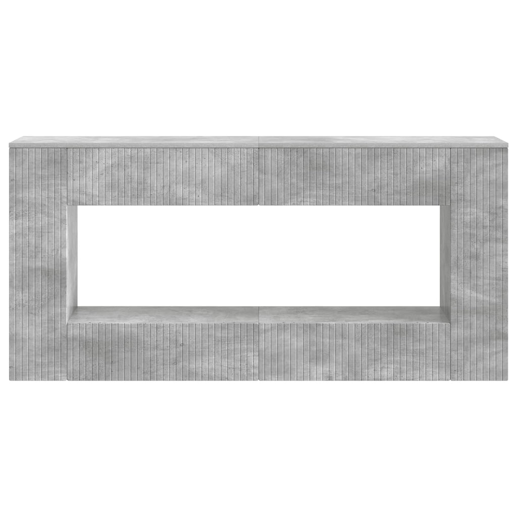 vidaXL Konsola Betonowy Szary 155 x 29 x 74 cm Drewno inżynieryjne