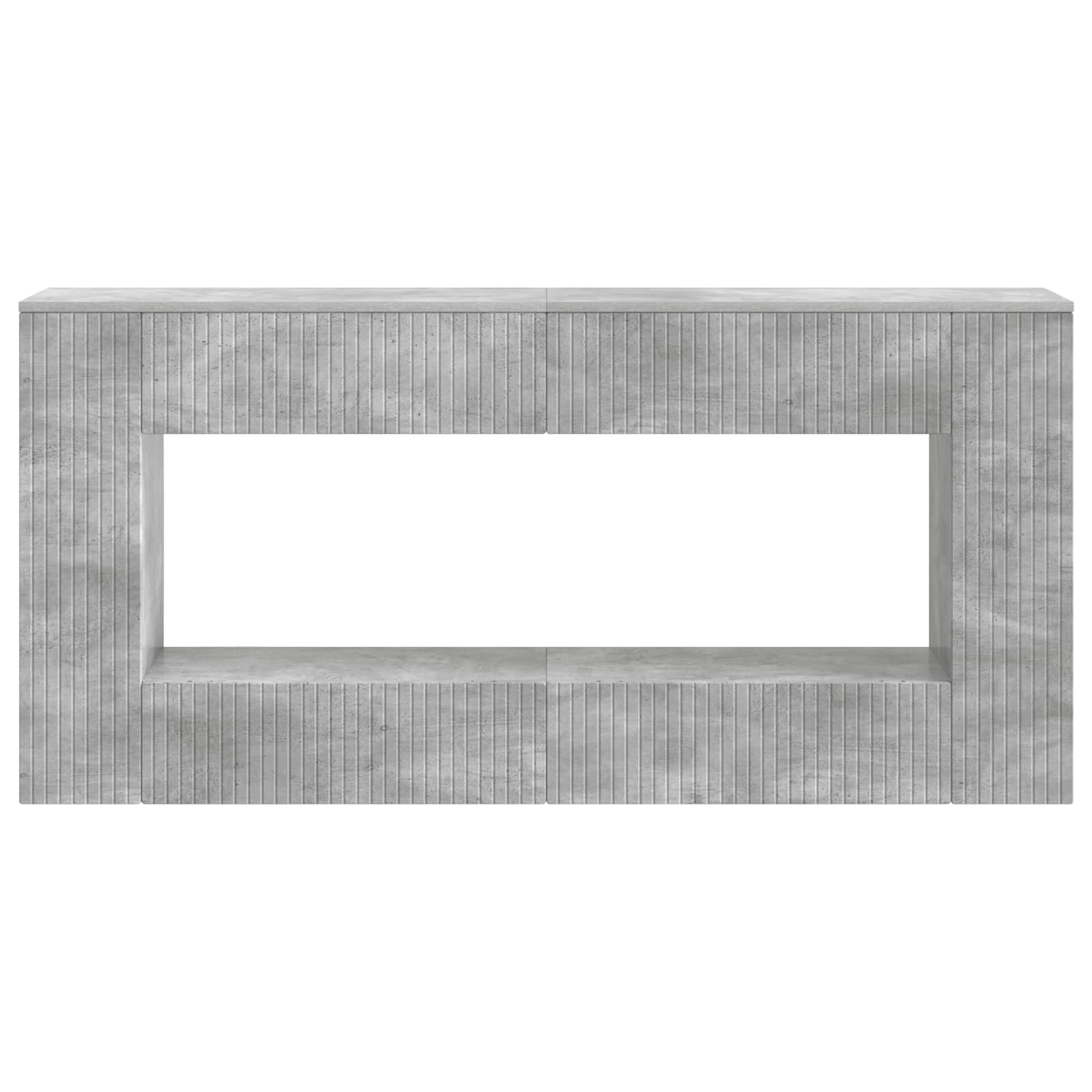 vidaXL Konsola Betonowy Szary 155 x 29 x 74 cm Drewno inżynieryjne