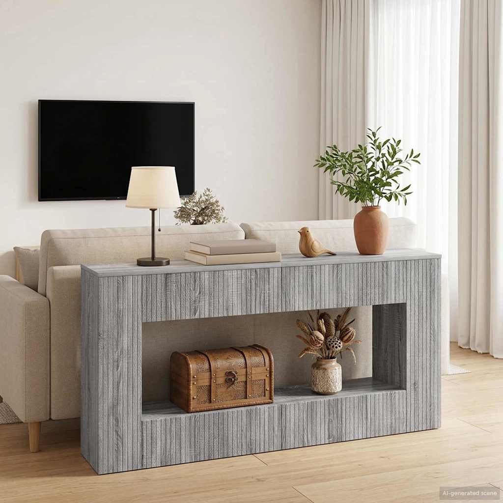 vidaXL Konsola Szary Sonoma 155 x 29 x 74 cm Drewno inżynieryjne
