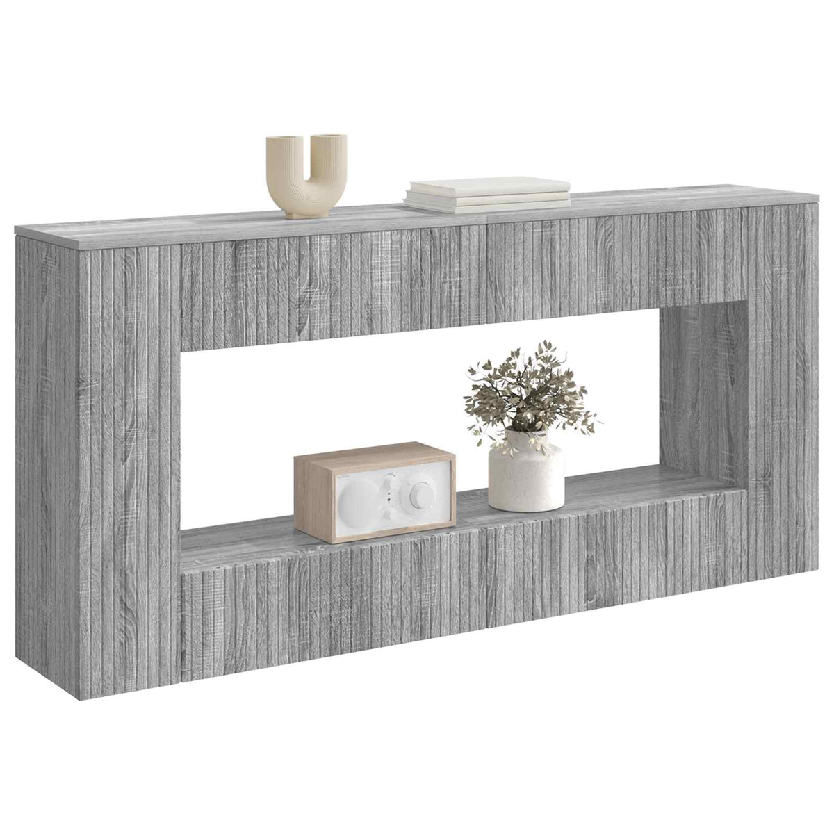 vidaXL Konsola Szary Sonoma 155 x 29 x 74 cm Drewno inżynieryjne