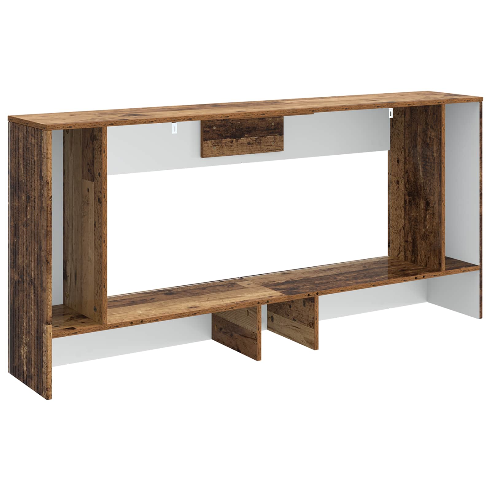 vidaXL Konsola Paski Stare drewno 155 x 29 x 74 cm Drewno inżynieryjne