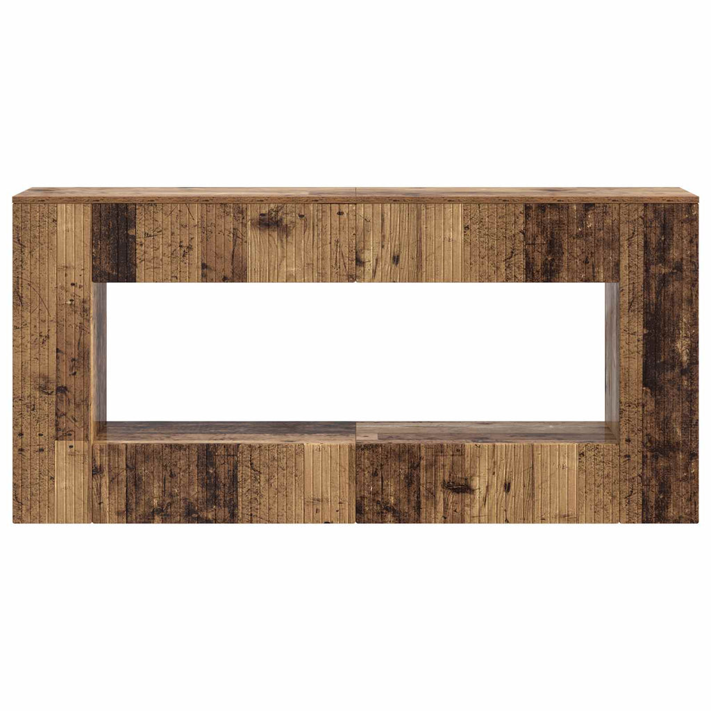 vidaXL Konsola Paski Stare drewno 155 x 29 x 74 cm Drewno inżynieryjne
