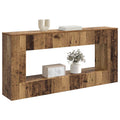vidaXL Konsola Paski Stare drewno 155 x 29 x 74 cm Drewno inżynieryjne