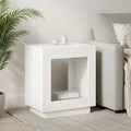 vidaXL Stolik boczny Biały 60 x 40 x 65 cm Drewno inżynieryjne