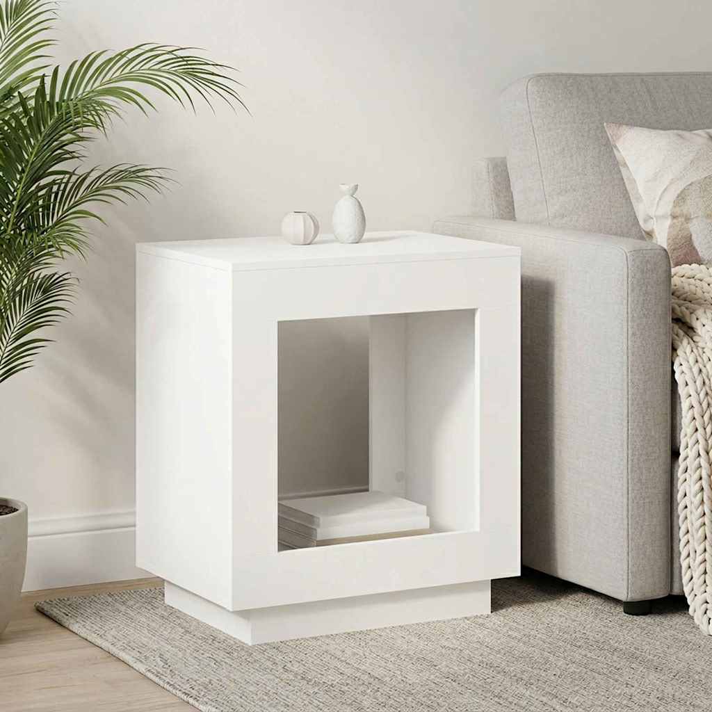 vidaXL Stolik boczny Biały 60 x 40 x 65 cm Drewno inżynieryjne