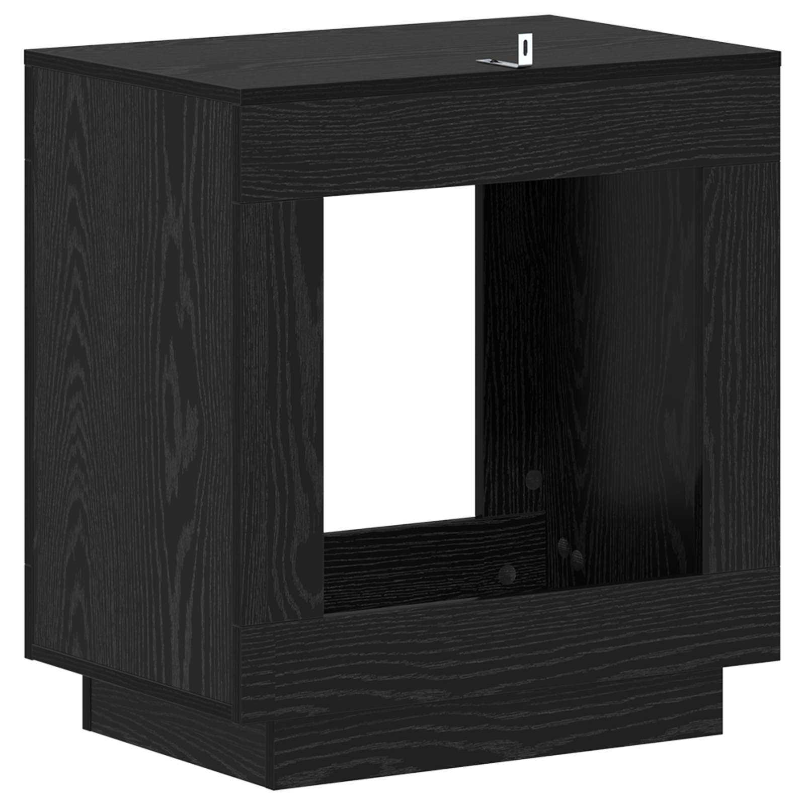 vidaXL Stolik boczny Czarny dąb 60 x 40 x 65 cm Drewno inżynieryjne