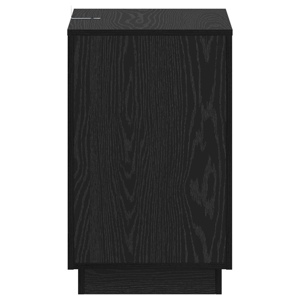 vidaXL Stolik boczny Czarny dąb 60 x 40 x 65 cm Drewno inżynieryjne
