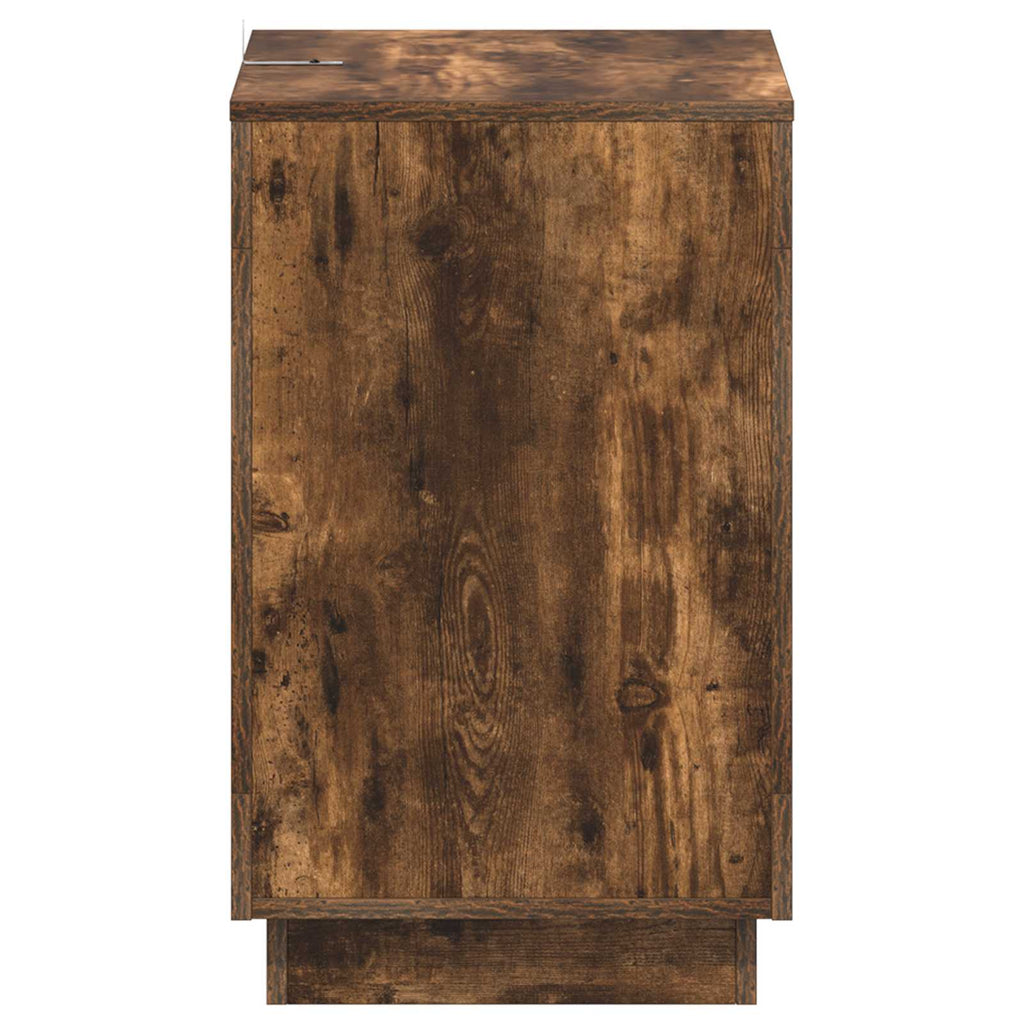 vidaXL Stolik boczny Dąb wędzony 60 x 40 x 65 cm Drewno inżynieryjne