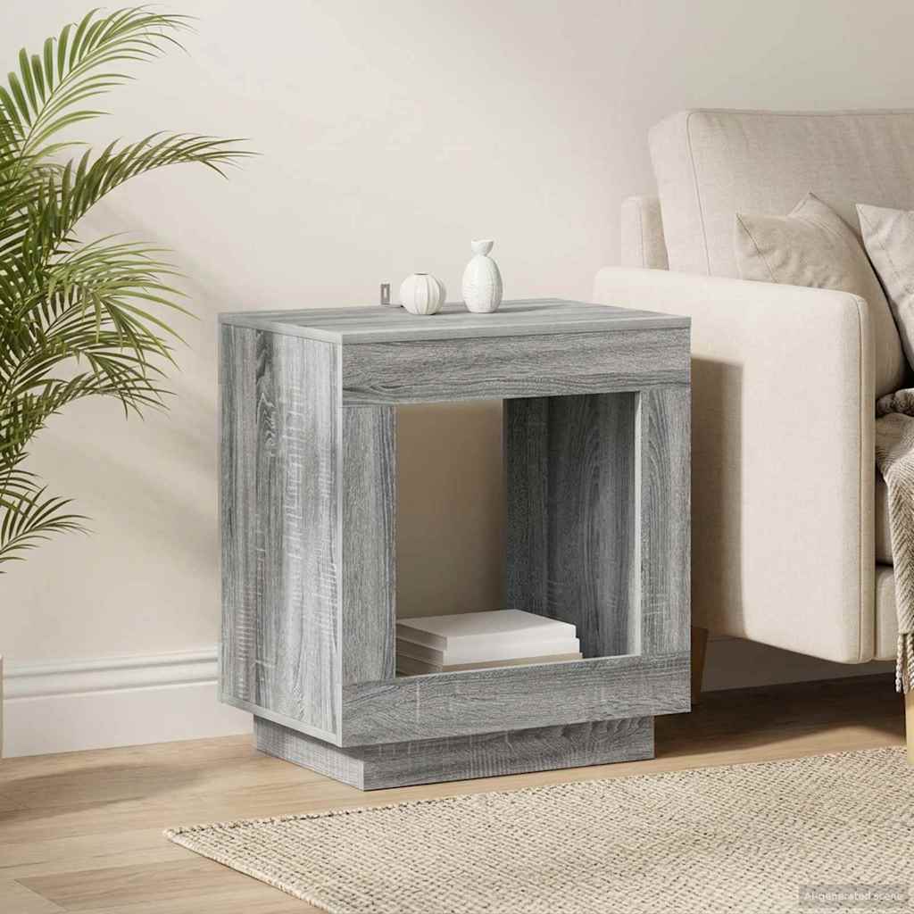 vidaXL Stolik boczny Szary Sonoma 60 x 40 x 65 cm Drewno inżynieryjne