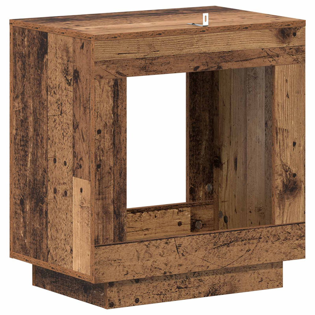 vidaXL Stolik boczny Stare drewno 60 x 40 x 65 cm Drewno inżynieryjne