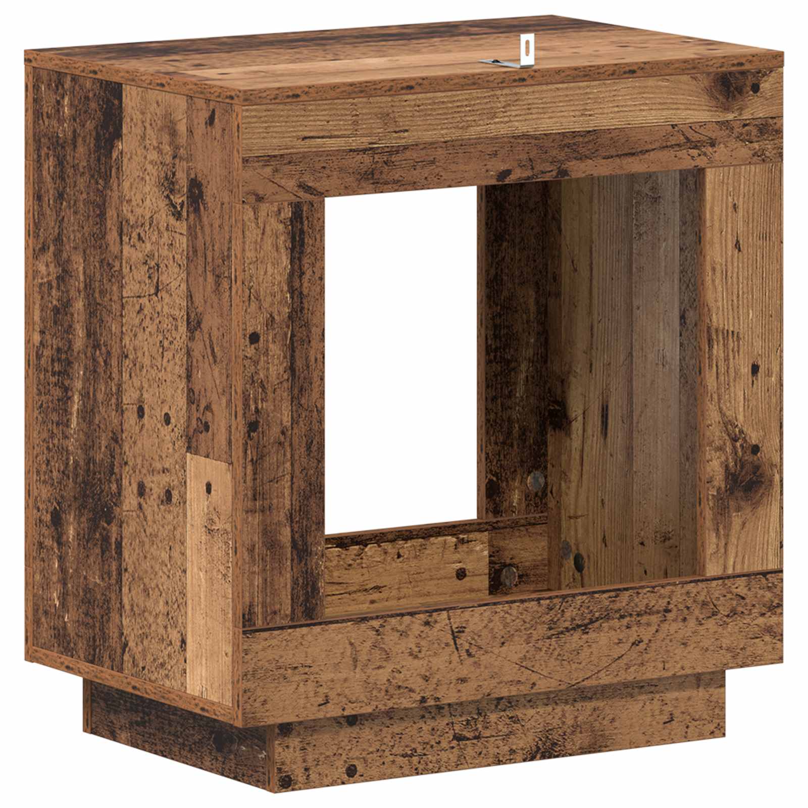 vidaXL Stolik boczny Stare drewno 60 x 40 x 65 cm Drewno inżynieryjne