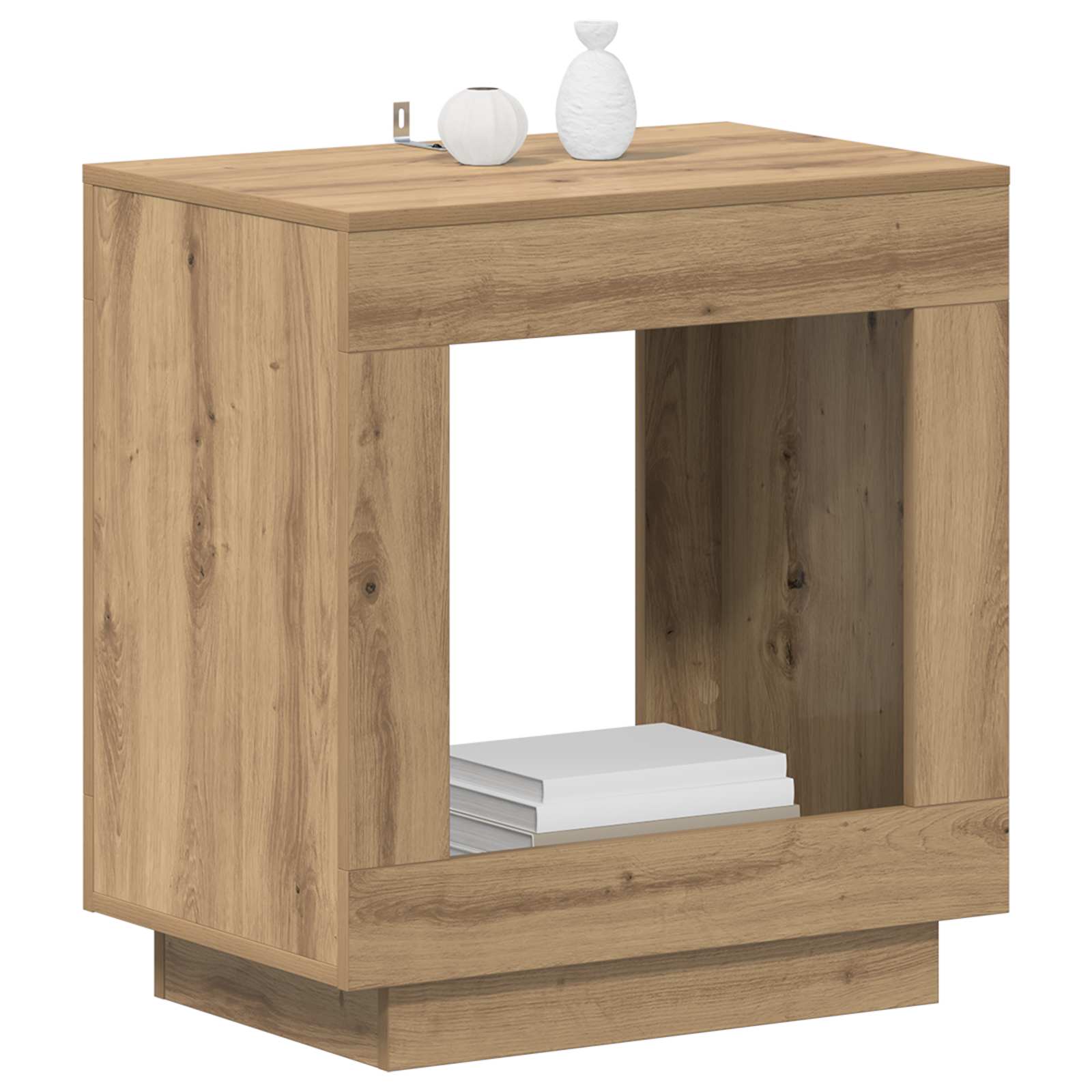 vidaXL Stolik boczny Dąb artisan 60 x 40 x 65 cm Drewno inżynieryjne