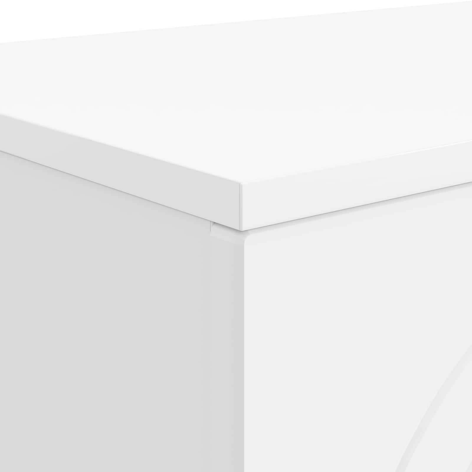 vidaXL Stolik kawowy Biały 102 x 35 x 75 cm Drewno inżynieryjne