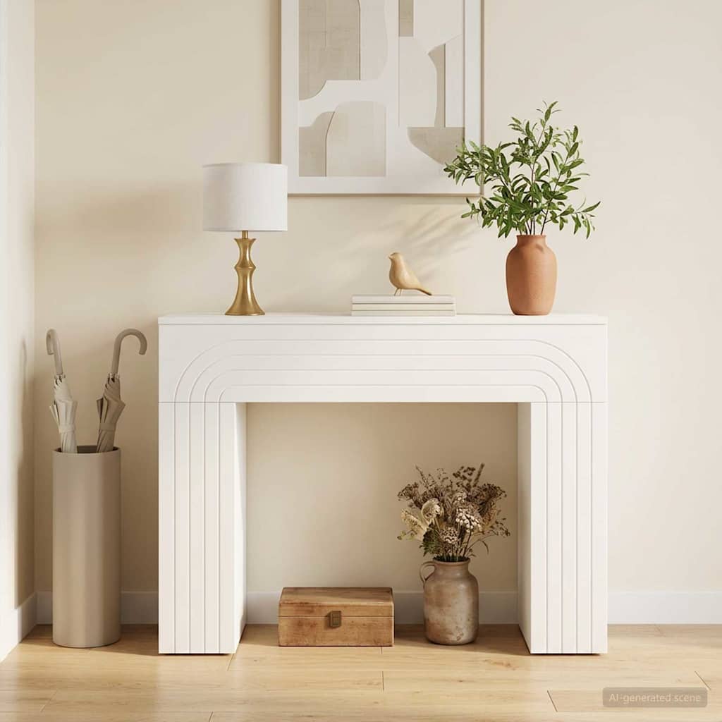 vidaXL Stolik kawowy Biały 102 x 35 x 75 cm Drewno inżynieryjne