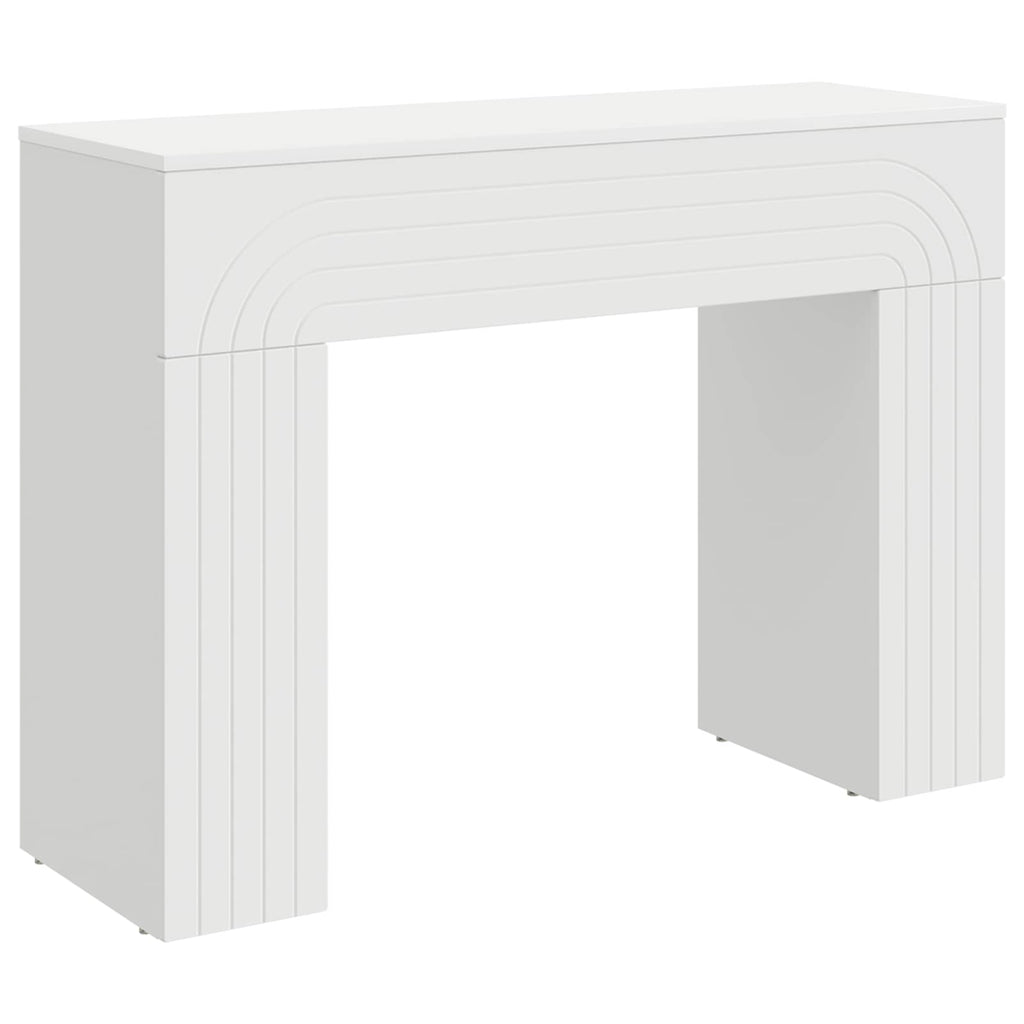 vidaXL Stolik kawowy Biały 102 x 35 x 75 cm Drewno inżynieryjne
