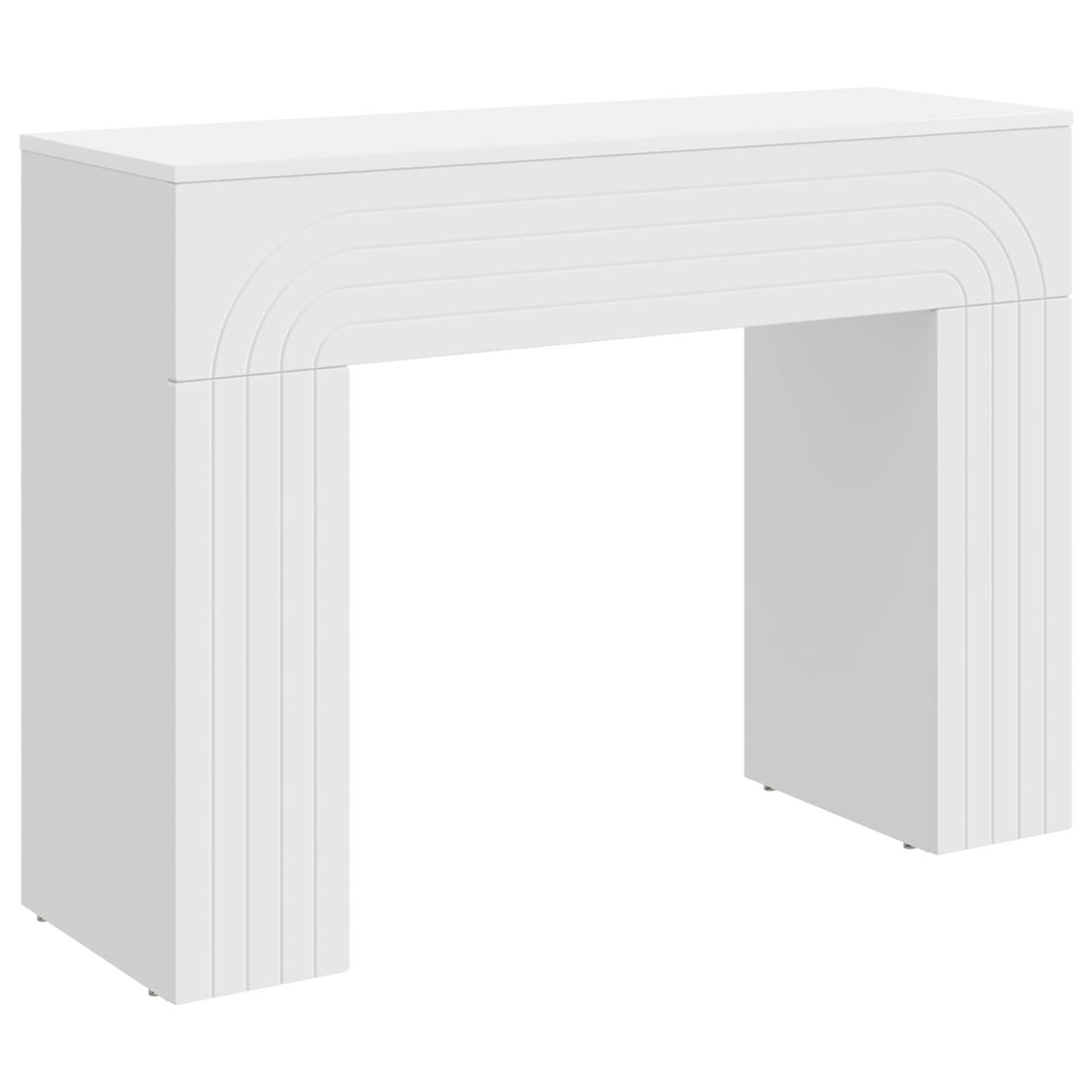 vidaXL Stolik kawowy Biały 102 x 35 x 75 cm Drewno inżynieryjne