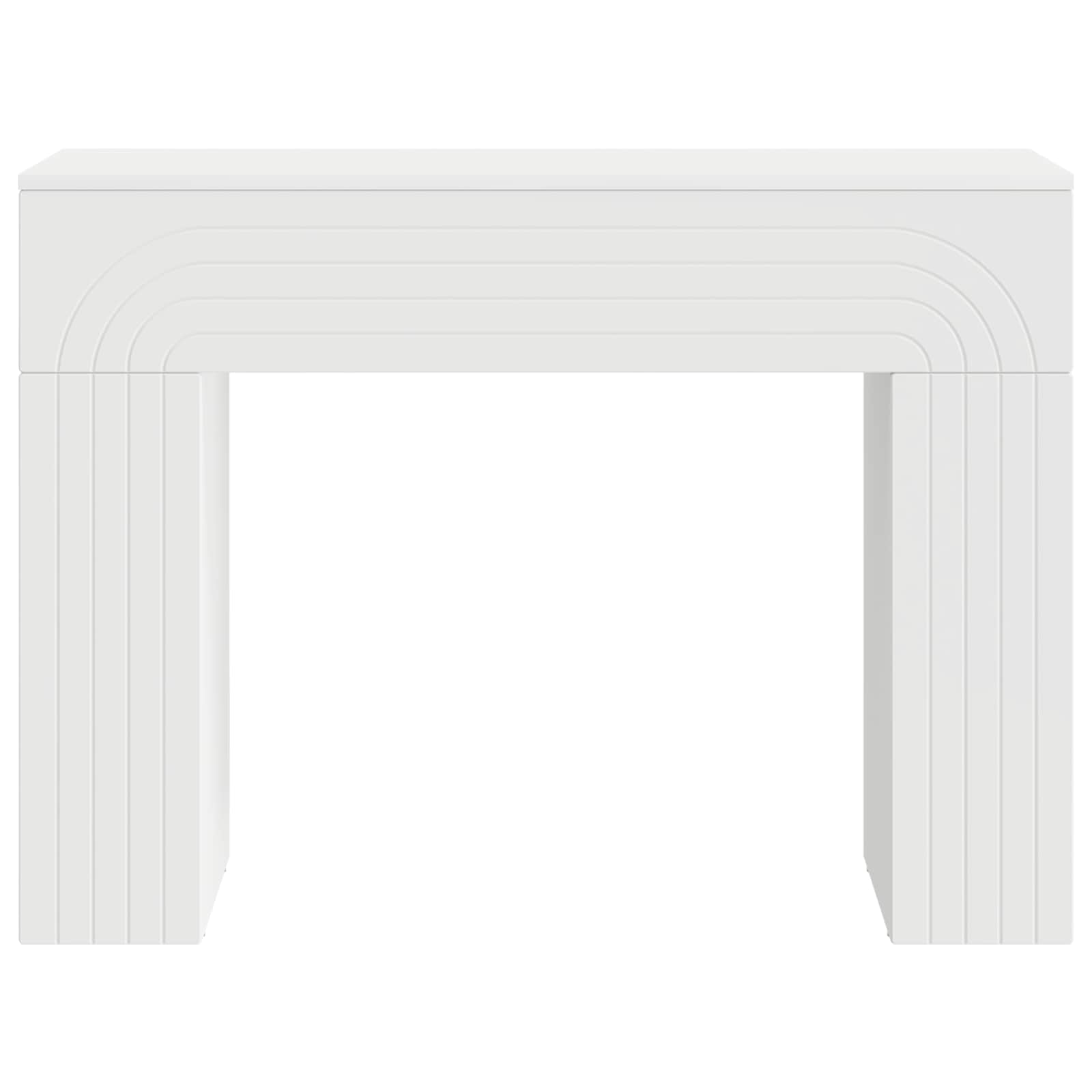 vidaXL Stolik kawowy Biały 102 x 35 x 75 cm Drewno inżynieryjne