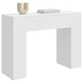 vidaXL Stolik kawowy Biały 102 x 35 x 75 cm Drewno inżynieryjne