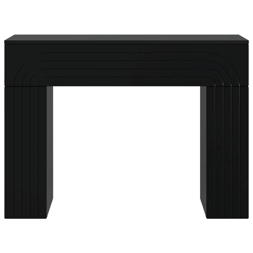 vidaXL Stolik kawowy Czarny 102 x 35 x 75 cm Drewno inżynieryjne