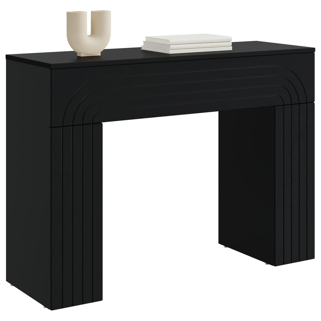 vidaXL Stolik kawowy Czarny 102 x 35 x 75 cm Drewno inżynieryjne