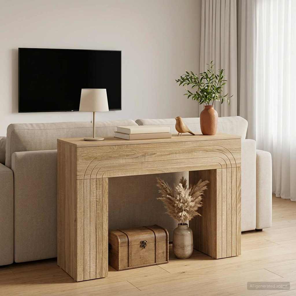 vidaXL Stolik kawowy dąb Sonoma 102 x 35 x 75 cm Drewno inżynieryjne